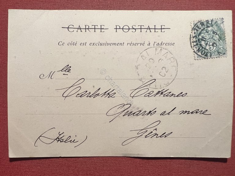 Cartolina - Lyon - Vue sur la Saòne, le Pont …