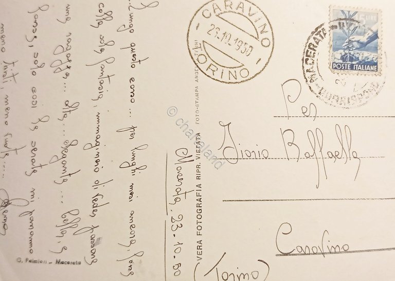 Cartolina - Macerata - Viale Puccinotti - 1950