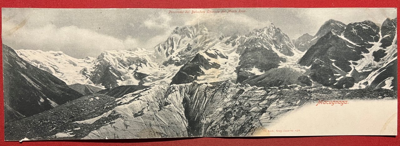 Cartolina - Macugnaga - Panorama del Belvedere Ghiacciaio del Monte …