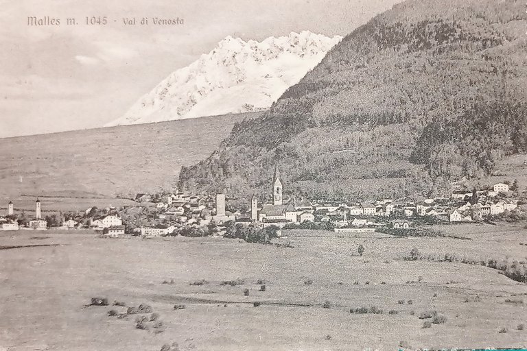 Cartolina - Malles - Val di Venosta - 1928