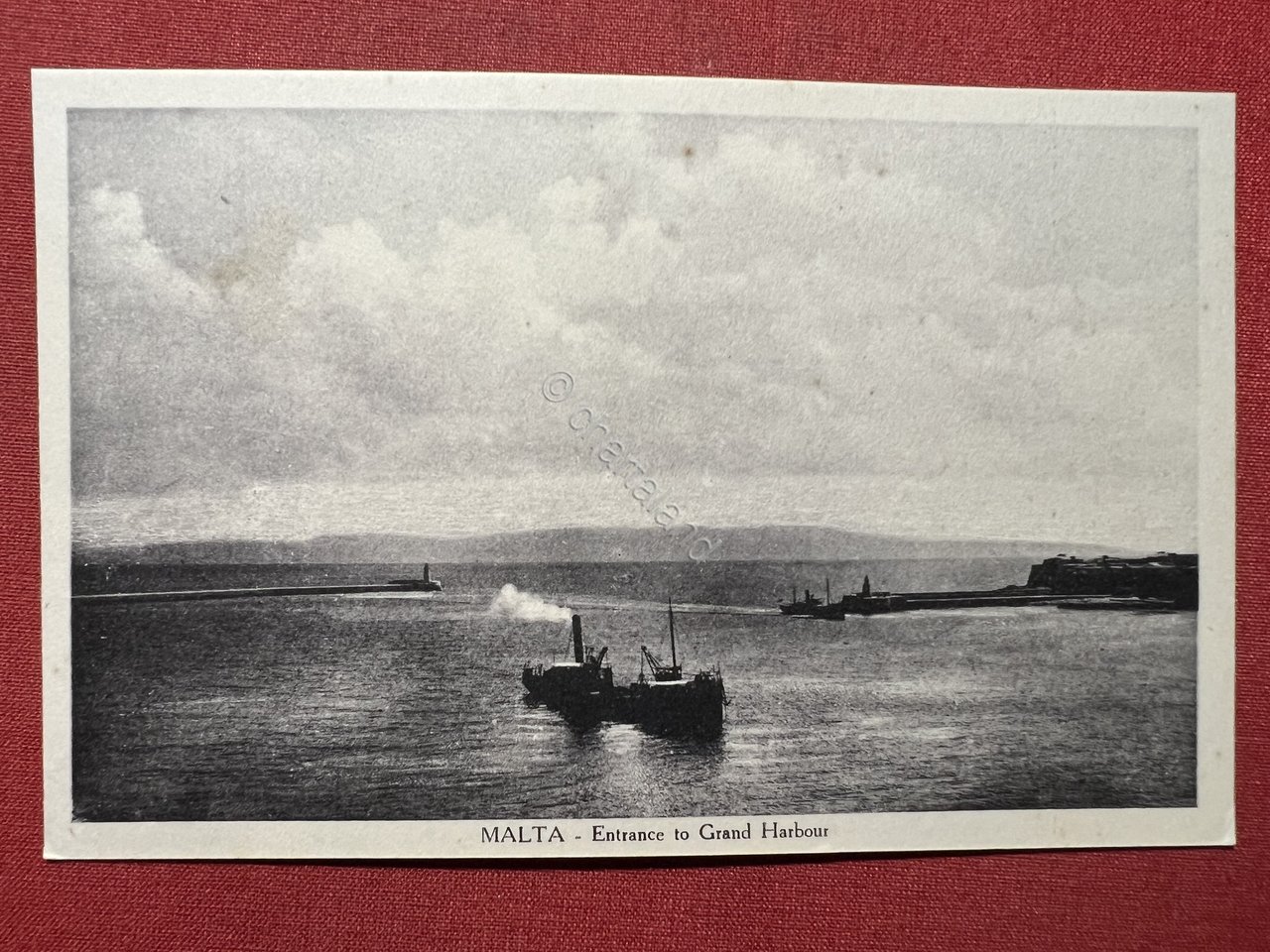 Cartolina - Malta - Entrance to Grand Harbour 1920 ca.