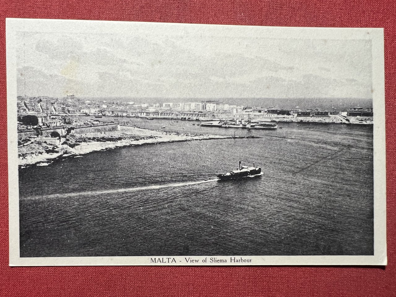 Cartolina - Malta - View of Sliema Harbour 1920 ca.