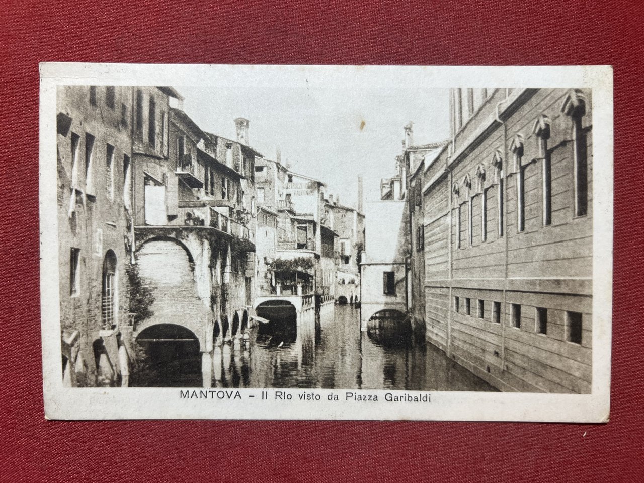 Cartolina - Mantova - Il Rio visto da Piazza Garibaldi …