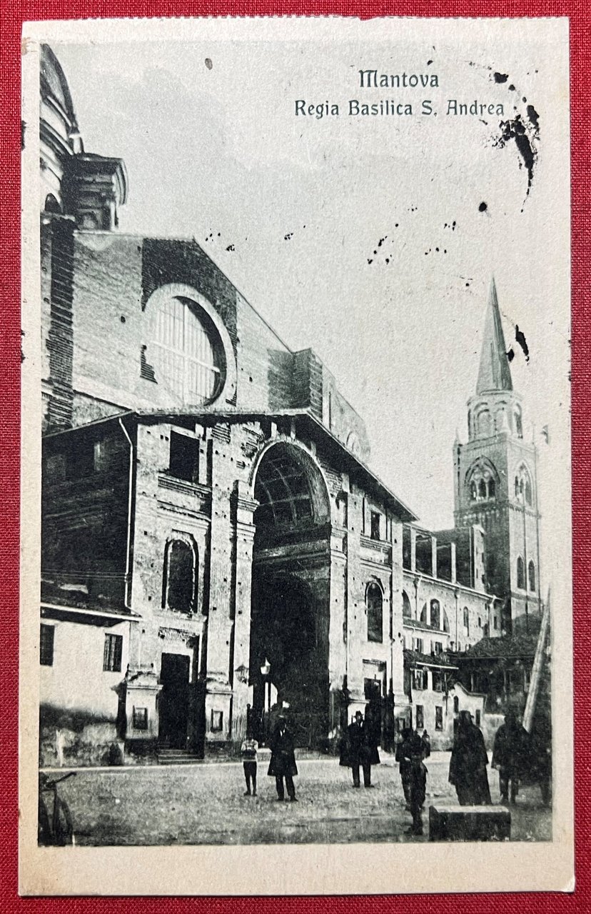 Cartolina - Mantova - Regia Basilica S. Andrea - 1921