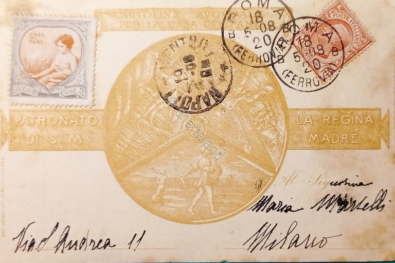 Cartolina - Margherita di Savoia Augusta Patrona delle Case del …