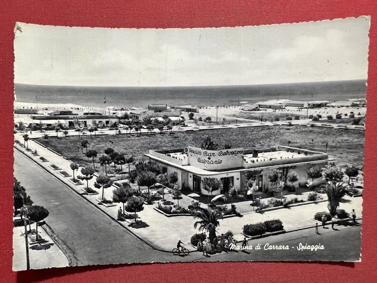 Cartolina - Marina di Carrara - La Spiaggia - 1955 | Immagine Gallery 3