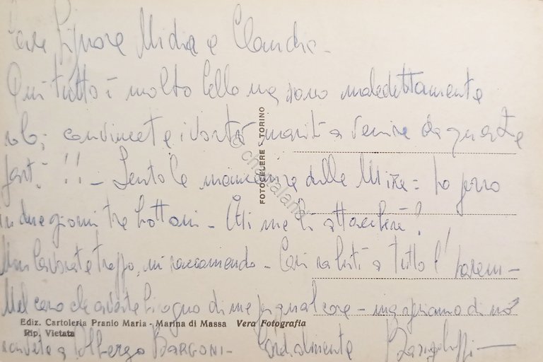 Cartolina - Marina di Massa - Panorama e Viale Litoraneo …