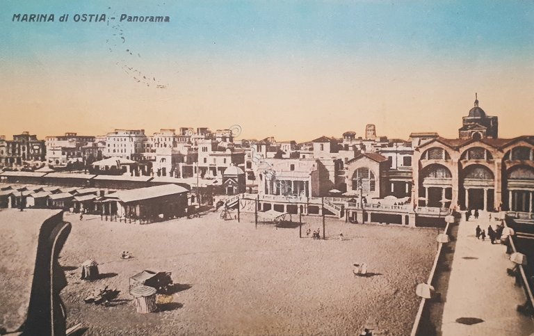 Cartolina - Marina di Ostia - Panorama - 1911