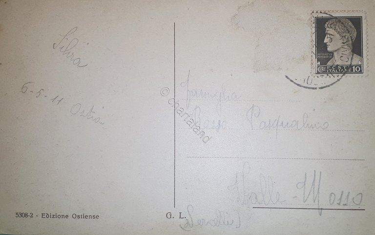 Cartolina - Marina di Ostia - Panorama - 1911