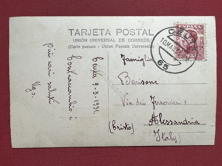 Cartolina - Marocco - Ceuta - Calatayud - 1931