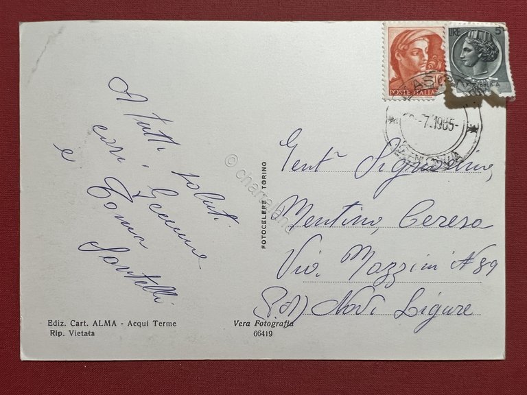 Cartolina - Massone ( Trento ) - Panorama - 1965 | Immagine Gallery 4