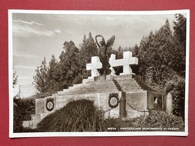 Cartolina - Meda - Particolare Monumento ai Caduti - 1941