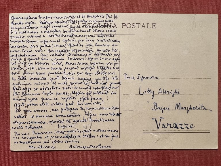Cartolina - Medaglie Commemorative Indipendenza e Unità d'Italia - 1924