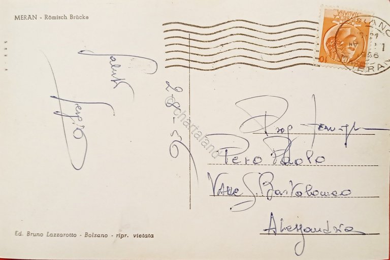 Cartolina - Merano ( Bolzano ) - Ponte Romano - …