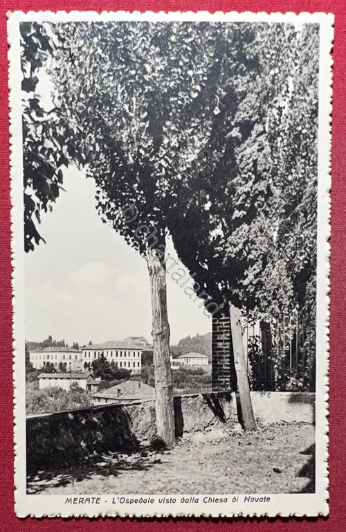 Cartolina - Merate (Lecco) - L'Ospedale visto dalla Chiesa di …