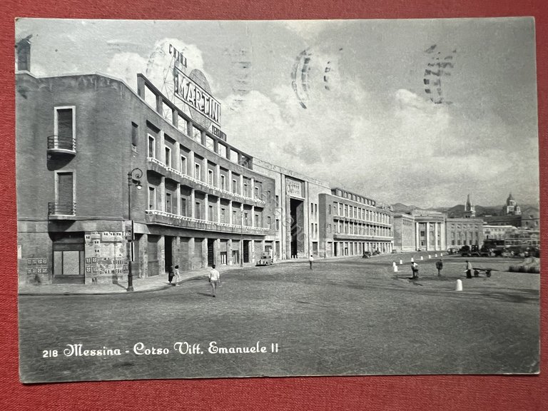 Cartolina - Messina - Corso Vittorio Emanuele II - 1956 | Immagine Gallery 1