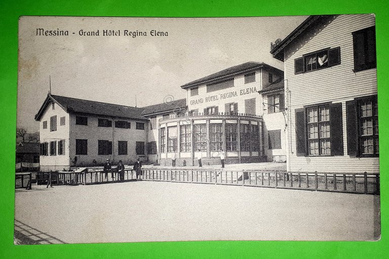 Cartolina - Messina - Grand Hotel Regina Elena - 1914