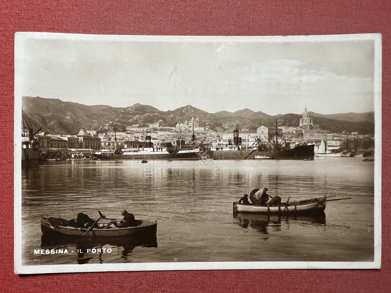 Cartolina - Messina - Il Porto - 1938 | Immagine principale