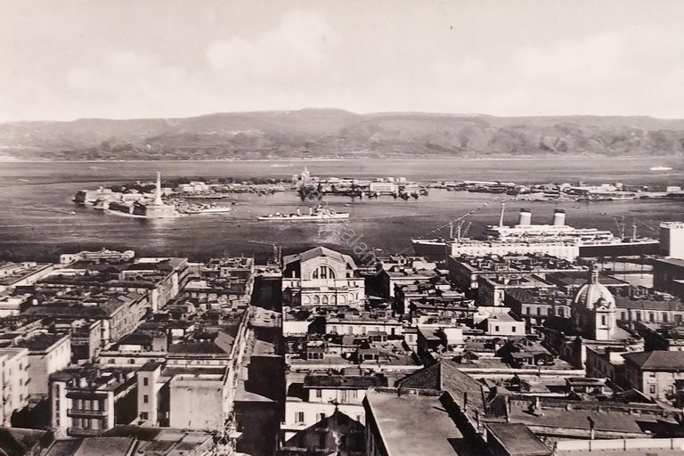 Cartolina - Messina - Il Porto - 1958