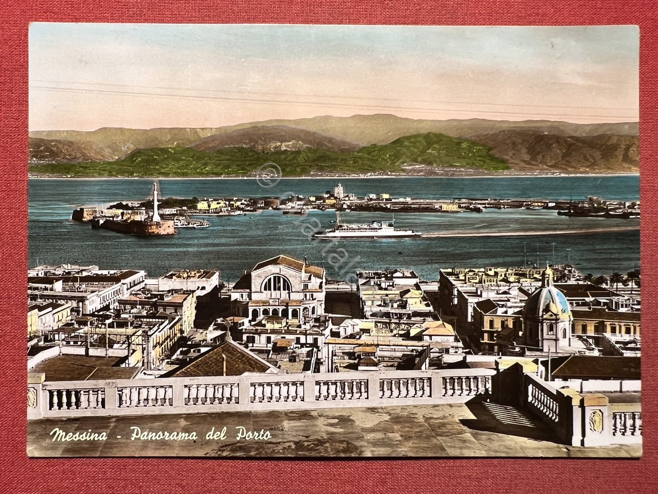 Cartolina - Messina - Panorama del Porto - 1953