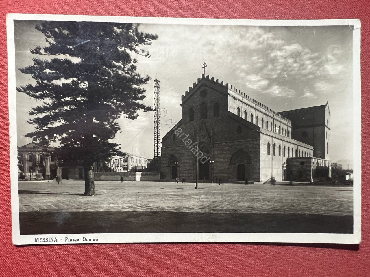 Cartolina - Messina - Piazza Duomo - 1931