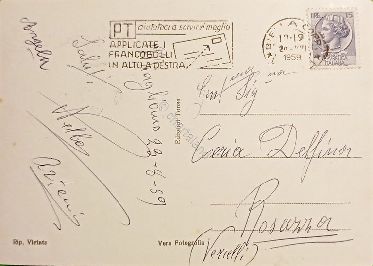 Cartolina - Miagliano - Panorama e Stabilimento Fratelli Poma - …