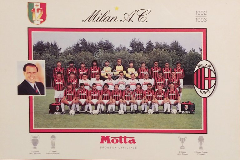 Cartolina - Milan A. C. - Motta Sponsor Ufficiale - …