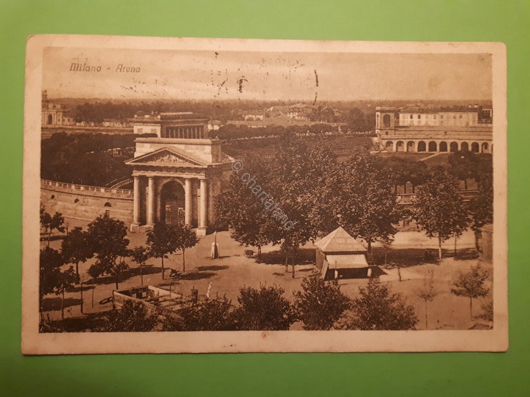 Cartolina - Milano - Arena - 1920