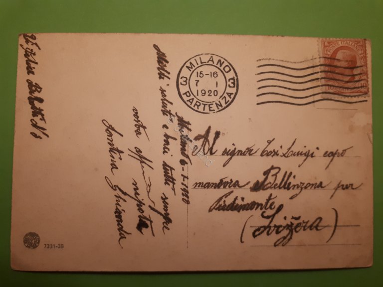 Cartolina - Milano - Arena - 1920