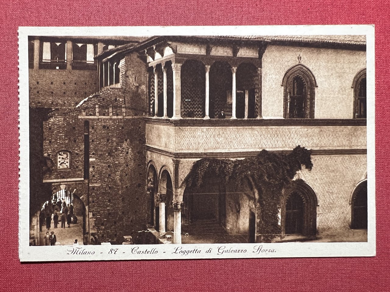 Cartolina - Milano - Castello - Loggetta di Galeazzo Sforza …