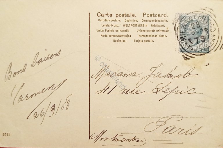 Cartolina - Milano - Il Duomo 1908