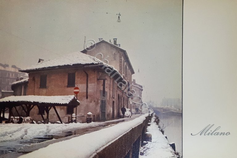 Cartolina - Milano - Il Naviglio Grande - 1950 ca.