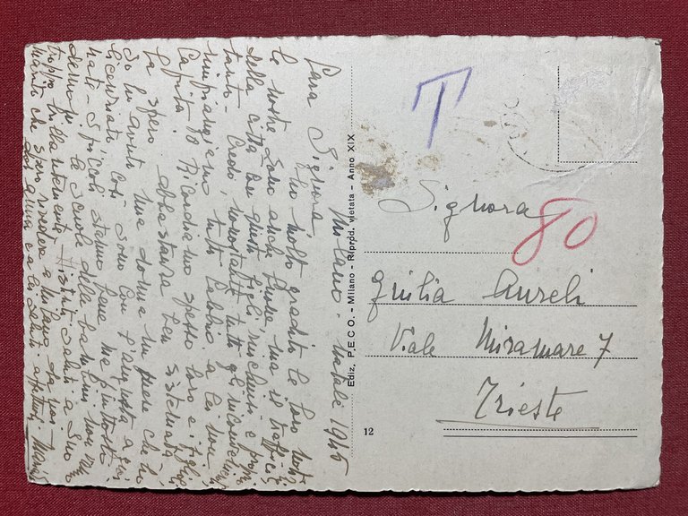 Cartolina - Milano - Il Parco con l'Arco della Pace …