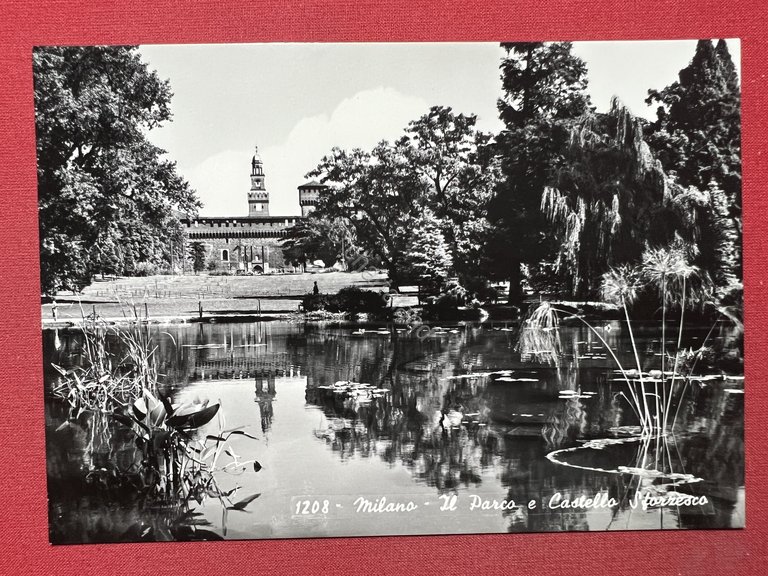 Cartolina - Milano - Il Parco e Castello Sforzesco - …