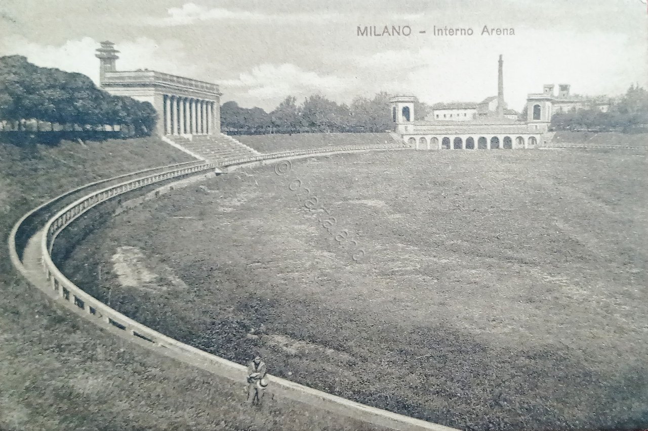 Cartolina - Milano - Interno Arena - 1906