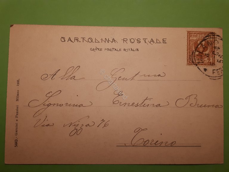 Cartolina - Milano - Palazzo Reale - 1904