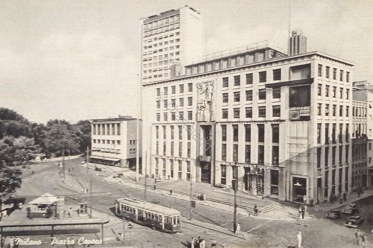 Cartolina - Milano - Piazza Cavour - 1955 ca.