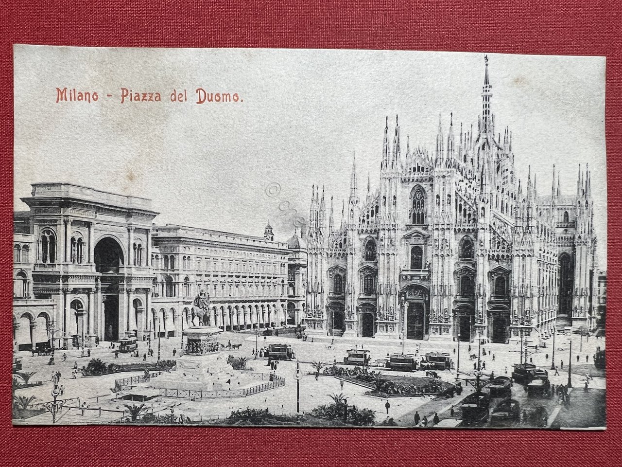 Cartolina - Milano - Piazza del Duomo - 1905 ca.