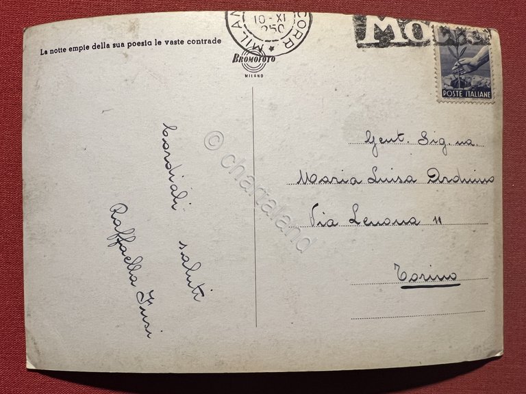 Cartolina - Milano - Piazza della Repubblica - Notturno - …