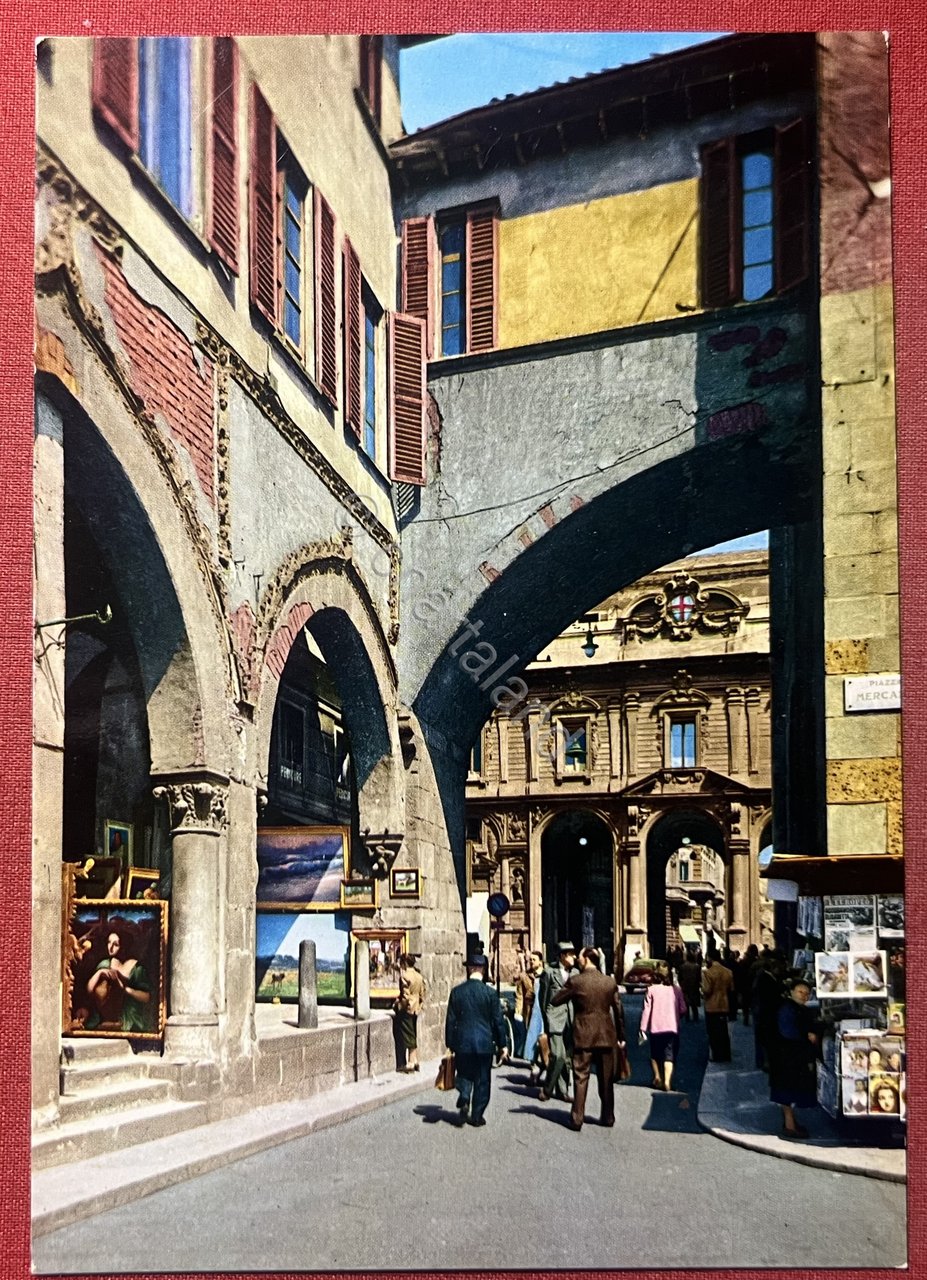 Cartolina - Milano - Piazza Mercanti - Angolo Pittoresco - …
