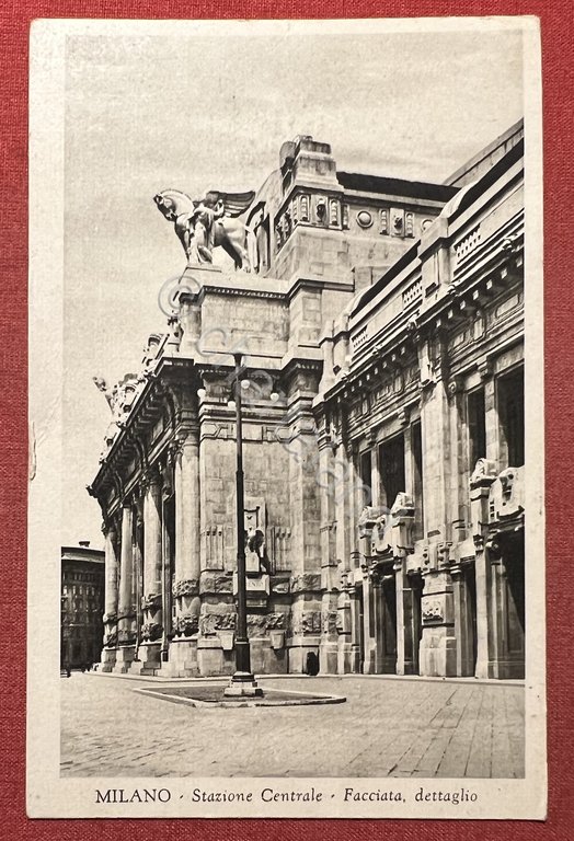 Cartolina - Milano - Stazione Centrale - Facciata, dettaglio - … | Immagine Gallery 1