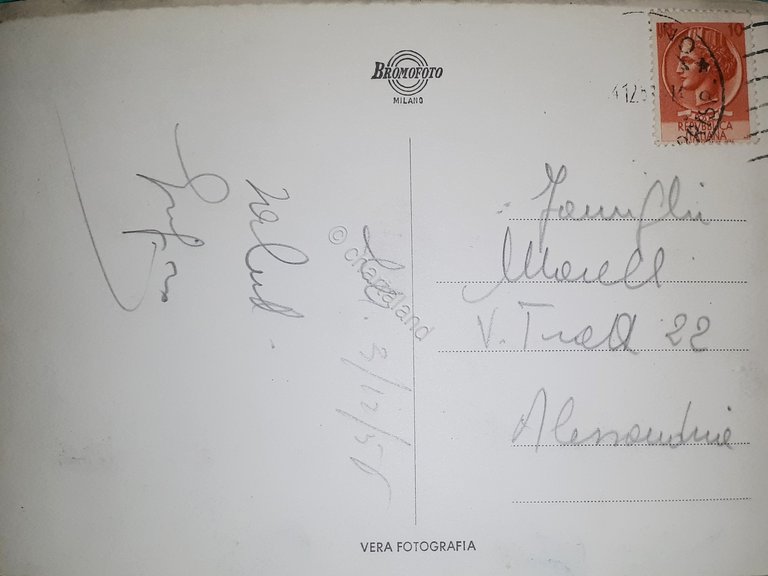 Cartolina - Milano - Via Manzoni - 1956