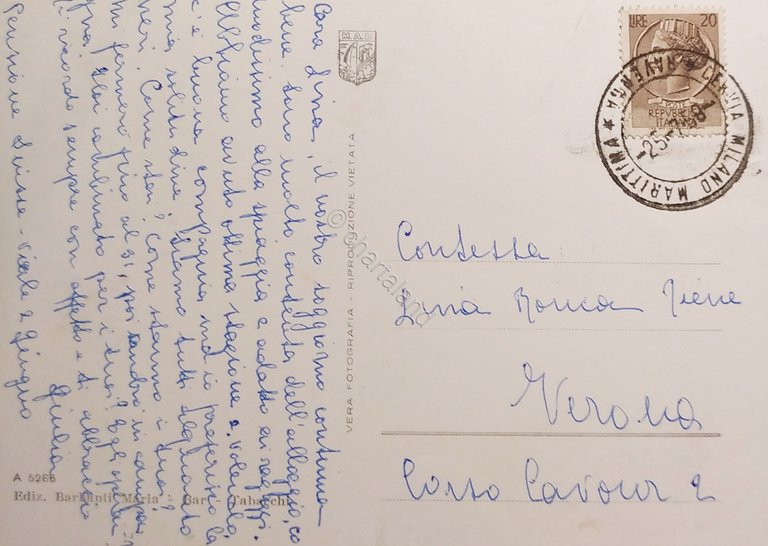 Cartolina - Milano Marittima - Panorama - 1959