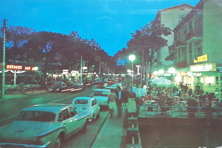 Cartolina - Milano Marittima - Viale Matteotti - Notturno - …