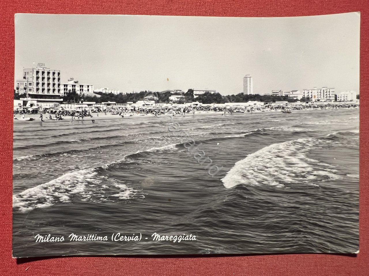 Cartolina - Milano Marittima ( Cervia ) - Mareggiata - …