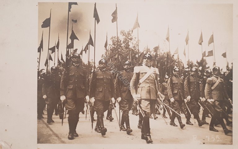Cartolina - Militaria - Milano - 1928