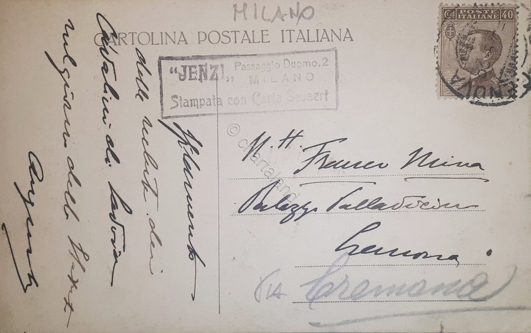 Cartolina - Militaria - Milano - 1928