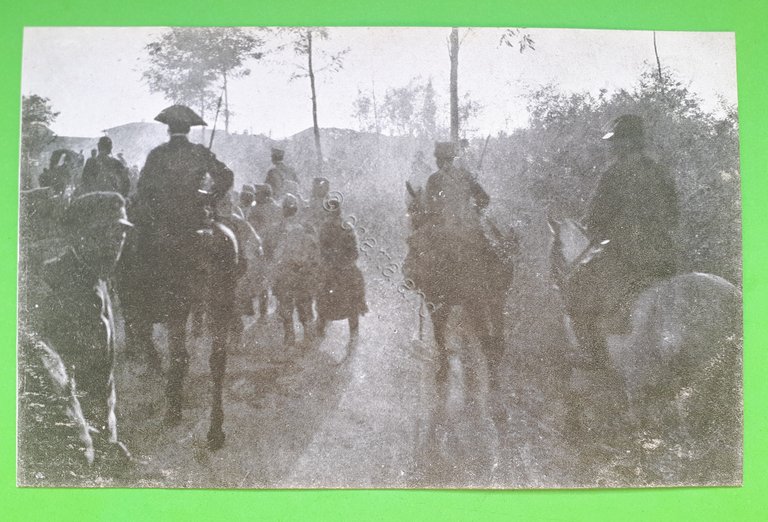 Cartolina - Militaria - Prigionieri austriaci a S. Pietro dell'Isonzo …