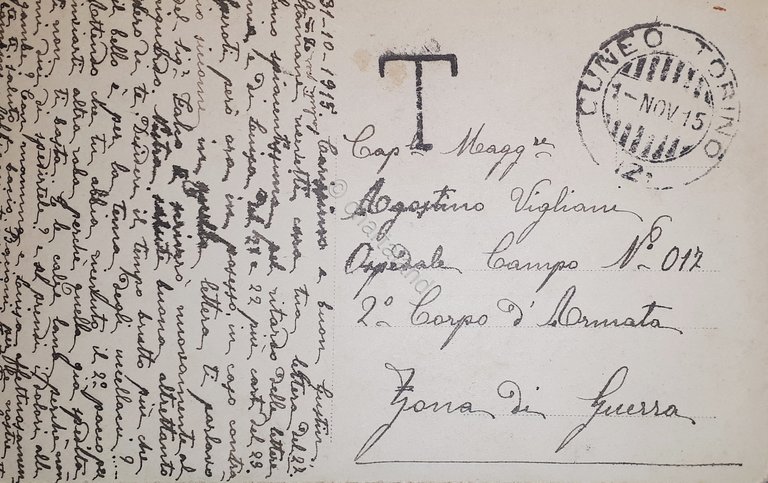 Cartolina - Militaria WWI Del mio vessillo amo.... 1915