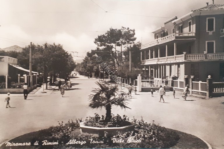 Cartolina - Miramare di Rimini - Albergo Tanini - Viale …